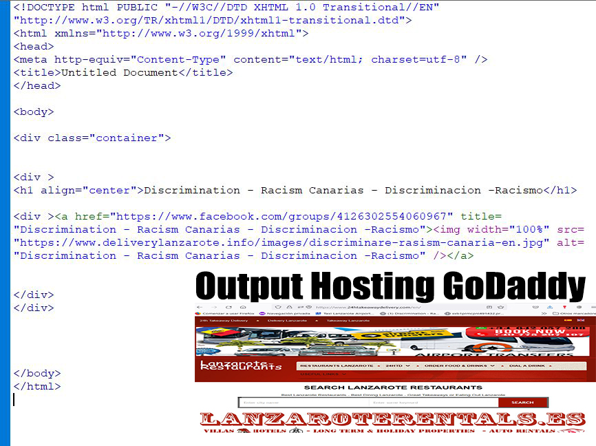 Output Hosting Go Daddy 