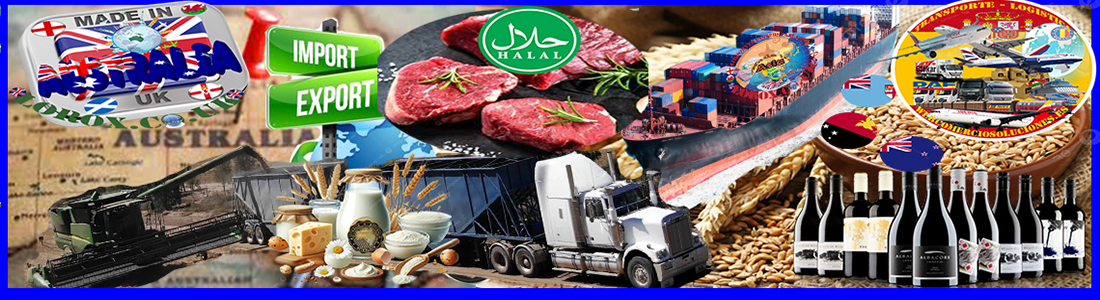 Agro Exports Australia - Logistics 8 Demographic Continents (including Russia Federation) (Airlines - Maritime - Rail Courier - Road Transportation)