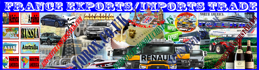 Exports France - Logistics 8 Demographic Continents (including Russia Federation) (Airlines - Maritime - Rail Courier - Road Transportation)