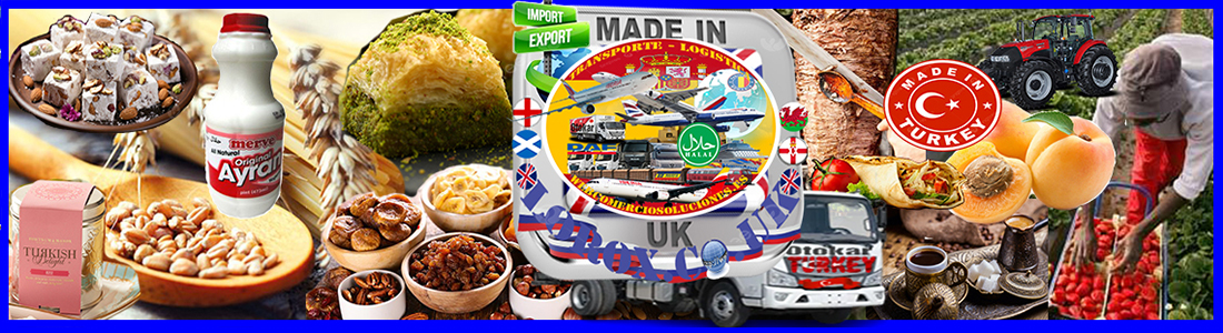 Agro Exports Turkey - Logistics 8 Demographic Continents (including Russia Federation) (Airlines - Maritime - Rail Courier - Road Transportation)